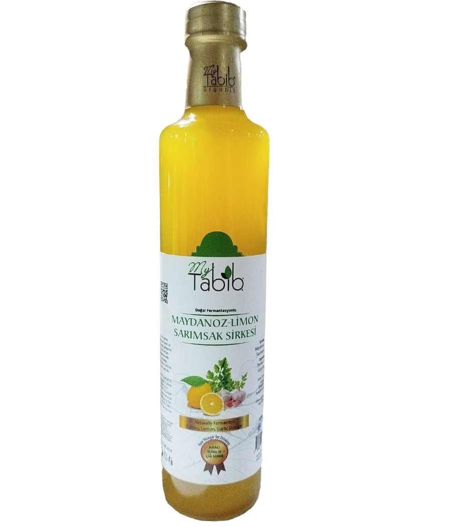 Maydanoz-Limon-Sarımsak Sirkesi- Analı – İçimlik – Çiğ maydanoz-Limon-Sarımsak Sirke 500 ml